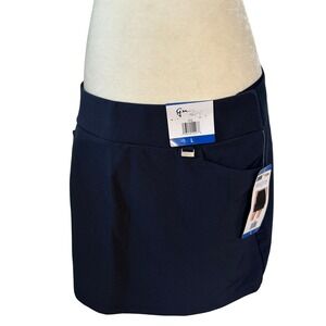 Greg Norman Play Dry Navy Blue Golf Skort Skirt Women's Size L Athletic